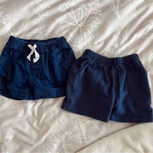 Navy Blue Kids Shorts Set